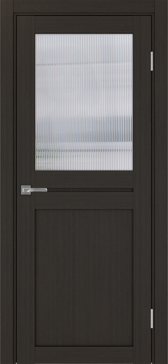 Дверь межкомнатная Оптима Порте Турин 520.211, цвет венге, экошпон, стекло мору