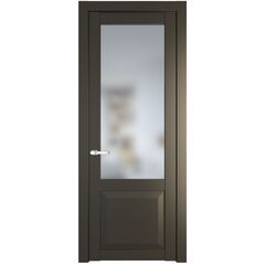 Межкомнатная дверь эмаль Profil Doors 1.2.2PD перламутр бронза остеклённая