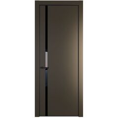 Межкомнатная дверь эмаль Profil Doors 21PA перламутр бронза cо вставкой