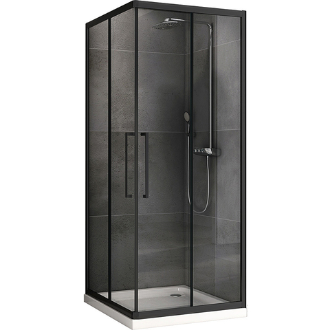 Abber Schwarzer Diamant AG02100BH Душевой уголок, 100x100x195, цвет: чёрный