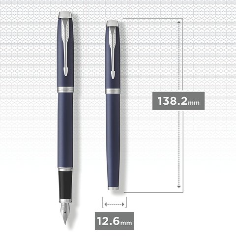 Перьевая ручка Parker IM Metal Matte  Blue CT123