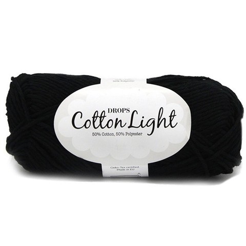 Пряжа Drops Cotton Light 20 черный