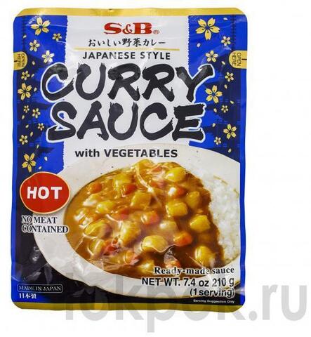 Соус карри овощной острый S&B Curry Sauce Hot, 210 гр