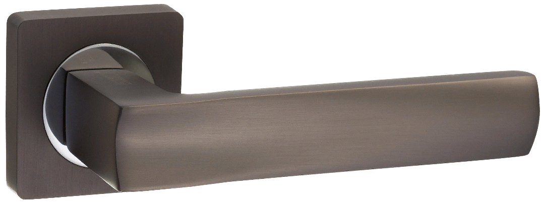 Ручка квадрат Пуэрто INAL 527-02 MBN, цвет никель черный матовый(графит), алюминий (гарантия - 8 лет)