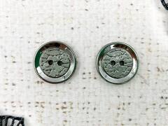 Пуговицы, d 1,8 см, хром