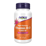 Витамин Д-3 1000 МЕ, Vitamin D-3 1000 IU, Now Foods, 180 капсул 1