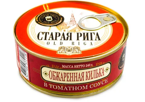 Килька балтийская обжаренная "Старая Рига", 240г