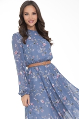 Платье Очарование шифона (блу) Diolche