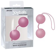 Нежно-розовые вагинальные шарики Joyballs с петелькой - 