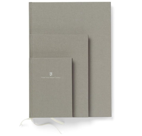 Книжка записная в льняном переплете Graf von Faber-Castell A4 Stone Grey