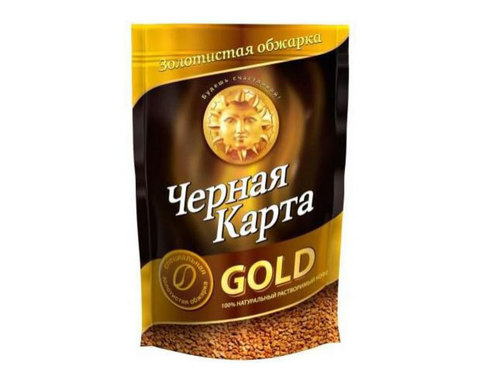 купить Кофе растворимый Черная Карта Gold, 285 г пакет