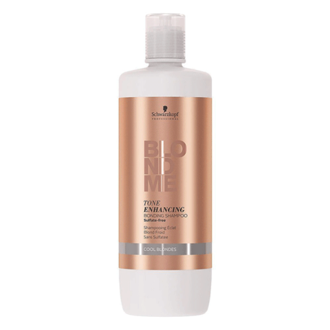 Schwarzkopf Blondme Enhancing Bonding Shampoo Cool - Бессульфатный бондинг-шампунь для поддержания холодных оттенков блонд