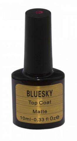 BlueSky Матовый Топ с липким слоем (Top Coat Matte) 10 мл.