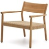 Кресло Yalia из массива дуба с натуральной отделкой и сиденьем из 100% веревки