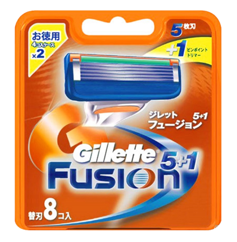 Сменные лезвия Gillette Fusion 8 шт из Японии