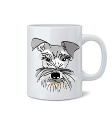 Кружка "Шнауцер - рисунок"