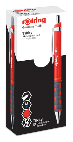 Ручка шариковая Rotring Tikky авт. красный синие чернила (1904628)
