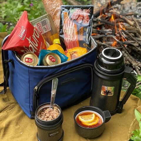 Сумка-термос Thermos Thermocafe 36 Can Cooler 20л. синий/черный (580092)