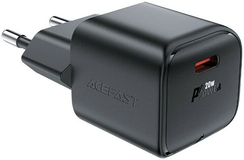 Зарядное устройство ACEFAST A73 mini PD20W GaN USB-C charger RUS, Black