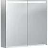 Зеркальный шкаф Geberit Option с подсветкой, две двери: B=75см, H=70см, T=15см, Тип штекера=CEE 7/16, с зеркальным покрытием снаружи, с зеркальным покрытием внутри и снаружи