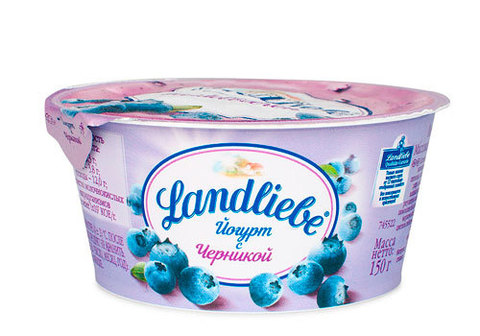Йогурт черника "Landliebe", 150г