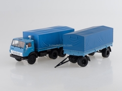 KAMAZ-5320 with trailer GKB-8350 blue-light-blue 1:43 Start Scale Models (SSM)