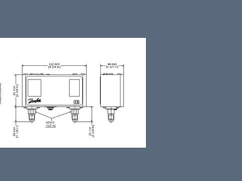 Реле давления KP15 Danfoss 060-124166