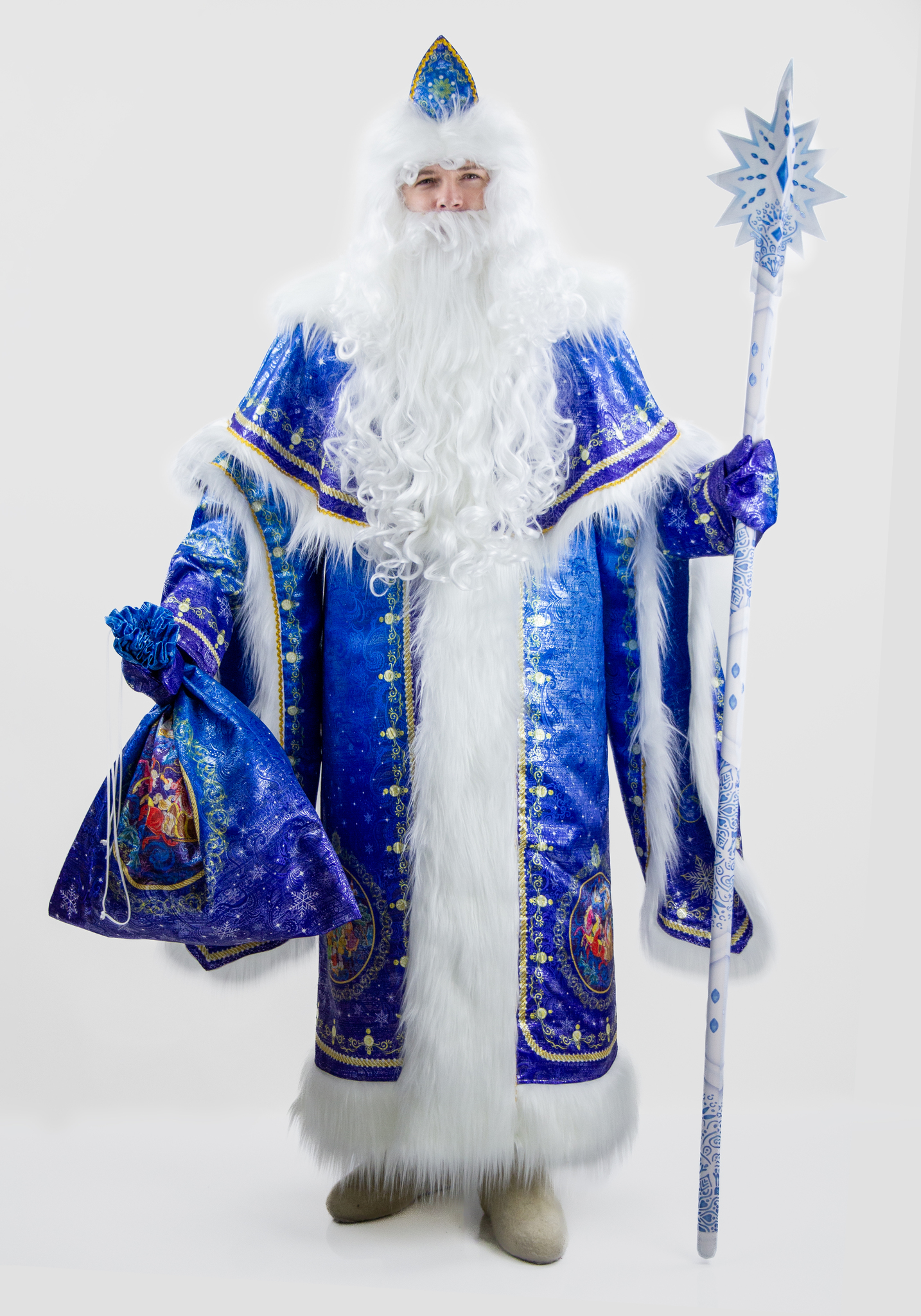 Искусственный мех и ткани для новогодних костюмов Снегурочки, Деда Мороза и символа года