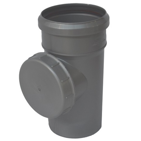 Sinikon Standart ревизия 110 мм серая для внутренней канализации (516007.R)