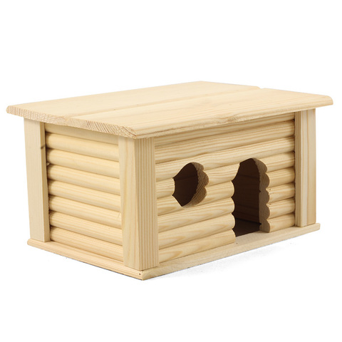 Gamma домик с плоской крышей для мелких животных деревянный 210*140*115мм