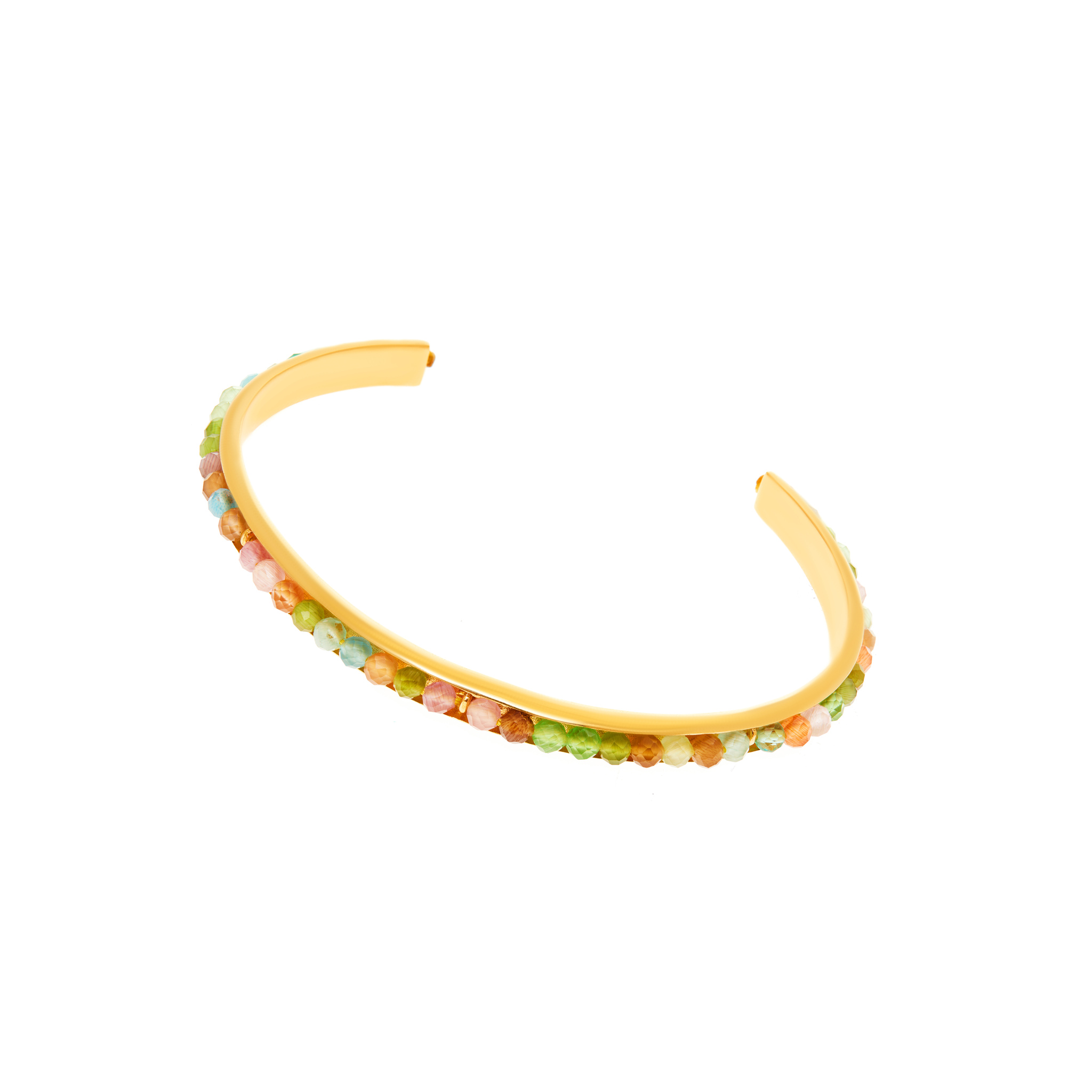HERMINA ATHENS Браслет Luna Pastel Rainbow Cuff Bracelet