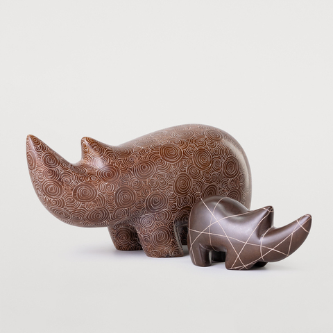 СТАТУЭТКА АФ НОСОРОГ РАЗНЫХ ЦВЕТОВ RHINO M