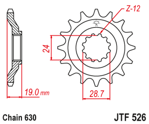 Звезда ведущая JTF526-15