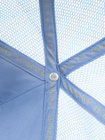 Бейсболка с сеткой «ZOV»синего цвета с 3D вышивкой лого
