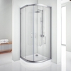 Aquanet 185040 Компл.2 - NAA2142 Душевая шторка Alfa (1000х1000х2000) стекло прозрачное хром, R550 (185040)