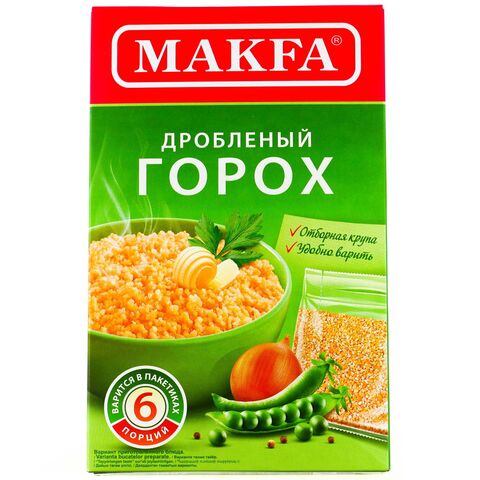 Горох Макфа дроблен карт упак 400г, шт