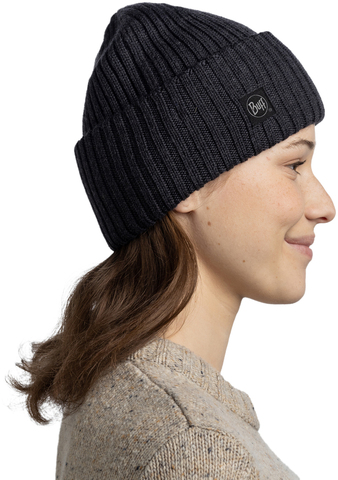 Картинка шапка-бини Buff Knitted Erviny Graphite - 2
