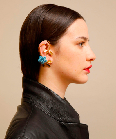 Предзаказ Моносерьга-кафф  ROSE LEAF