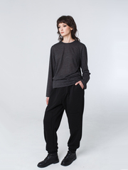 Лонгслив унисекс "Серость". Серый меланж