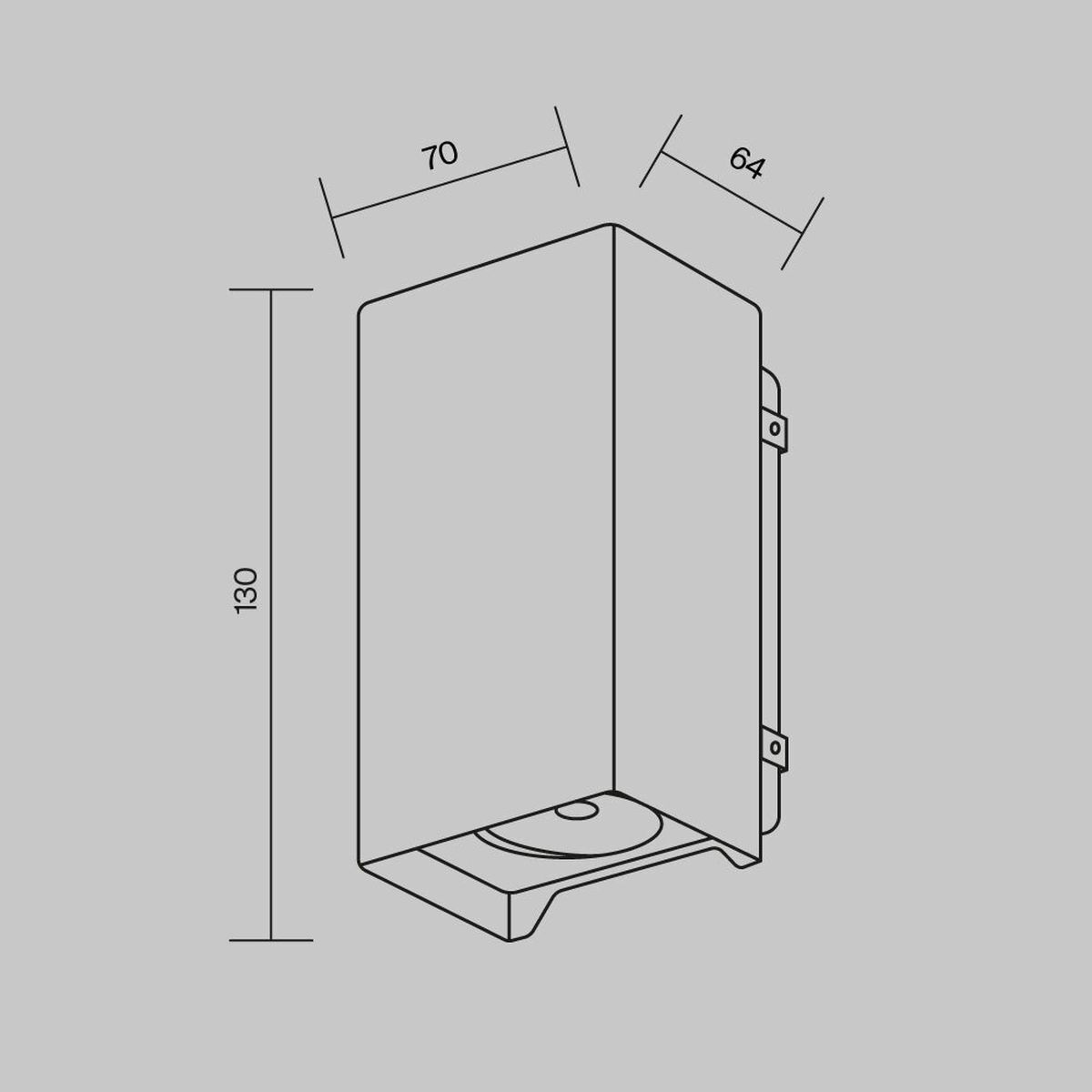 Уличный настенный светодиодный светильник Maytoni Shell O570WL-L10B3K