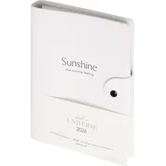 Ежедневник датированный 2026 IF 14х20см 160л, на спир, Universe I1753/white
