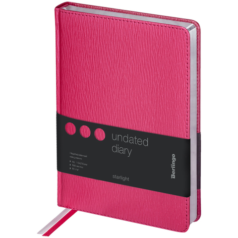 Ежедневник недатированный, А5, 160л., кожзам, Berlingo 