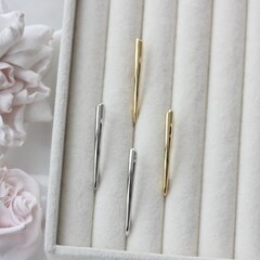 Швензы удлинённые 36*4 мм с английским замком, позолота, Ш125