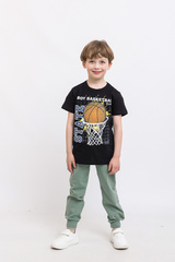 049_БК25 Футболка кор.рукав д/м, чёрный