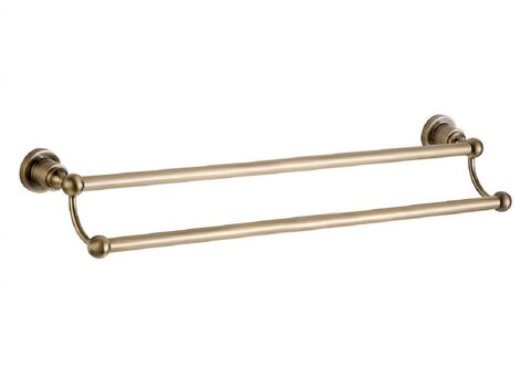 Aquanet 3824D 3824D Держатель для полотенца 60см двухрядный Aquanet, латунь (189261)