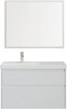 Aquanet 365907 Тумба с раковиной Nova Lite 2.0 100 L 2 ящ. цв. белый глянец (365907)
