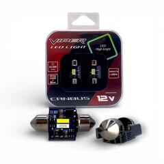 LED лампы 31mm (1860) 2SMD White+Blue