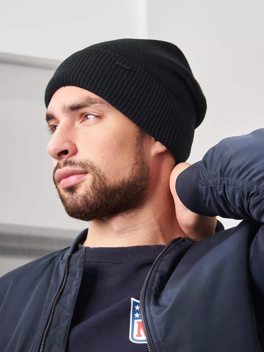 Шапка бини зимняя весенняя с флисом