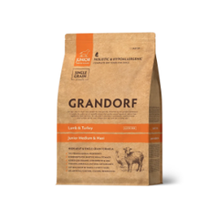 Сухой корм GRANDORF DOG Lamb&Turkey JUNIOR, ягненок с индейкой для юниоров всех пород 3кг