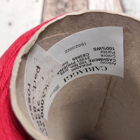 Кашемир 2/28 CARIAGGI CASHMERE 100 красный